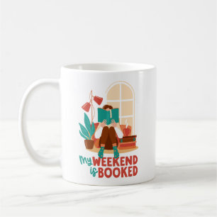 Caneca De Café Fim de Semana de Leitura de Livros