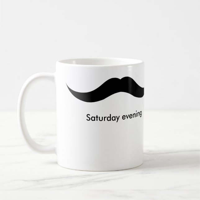 Caneca De Café fim de semana do moustache (Esquerda)