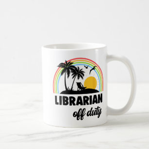 Caneca De Café Fim Do Ano Escolar Do Arco-Íris De Fora De Serviço