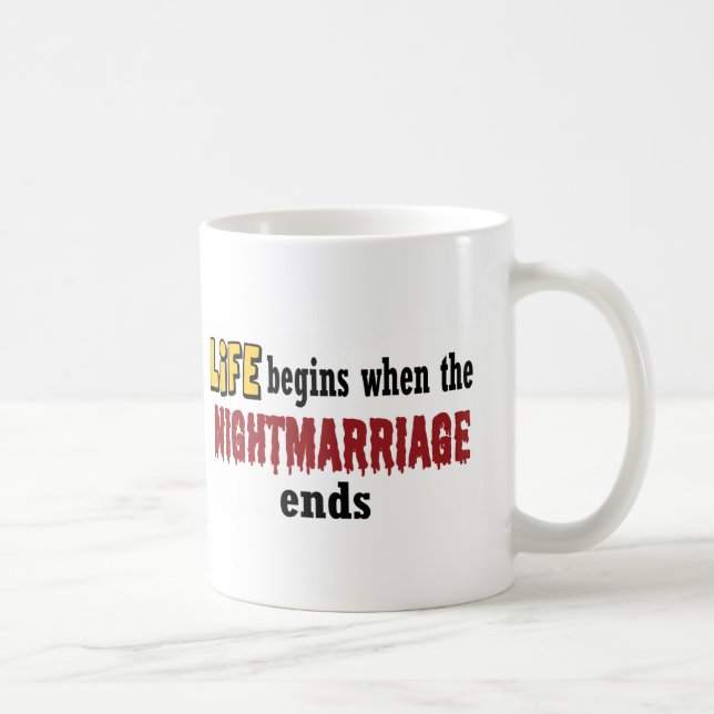 Caneca De Café Fim do casamento noturno (Direita)