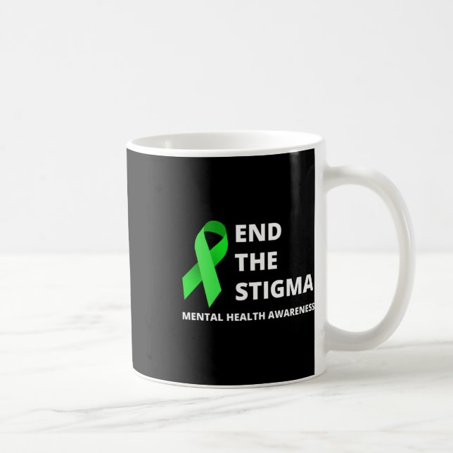 Caneca De Café Fim Do Estigma - Roupa De Sensibilização Para A Sa (Direita)