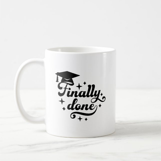 Caneca De Café Finalmente Concluída Graduação Turma de 2026  (Esquerda)