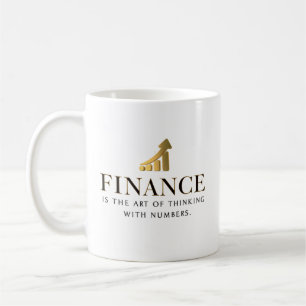 Caneca De Café Finanças — A Arte de Pensar com Números