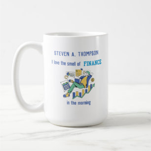 Caneca De Café Finanças Engraçadas Personalizadas