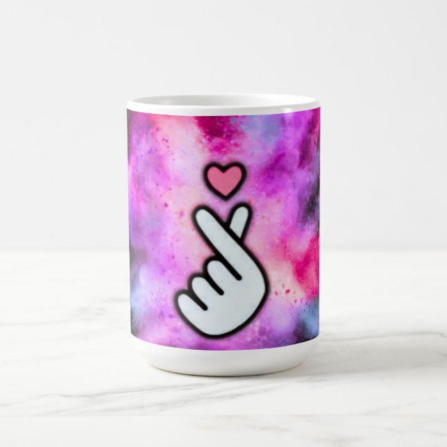 Caneca De Café Finger Love Sign (Centro)