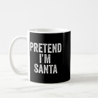 Caneca De Café Fingir Que Sou Papai Noel Roupa Divertida De Natal