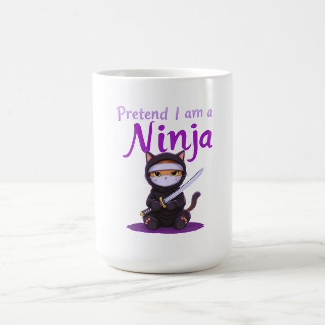 Caneca De Café Fingir que sou um Ninja - Dia de as Bruxas engraça (Centro)