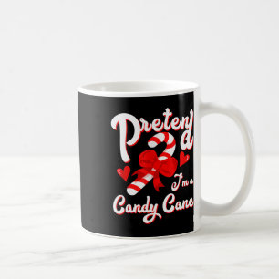 Caneca De Café Fingir que sou um Papai noel de Candy Cane Crew Ch