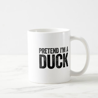 Caneca De Café Fingir que sou um pato que combina com crianças.