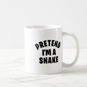 Caneca De Café Fingir que sou uma Cobra Engraçada Fodora de Hallo