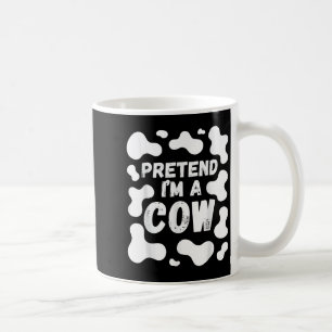 Caneca De Café Fingir que sou uma vaca engraçado Halloween 