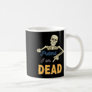 Caneca De Café Fingir Ser Morto Escarnecendo Esqueleto Caveira Pa