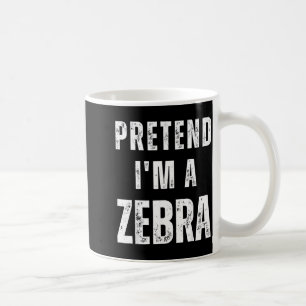 Caneca De Café Fingir uma Fantasia Combinando Zebra Piada de Hall