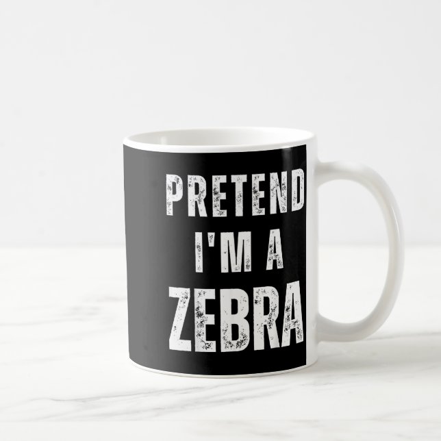 Caneca De Café Fingir uma Fantasia Combinando Zebra Piada de Hall (Direita)