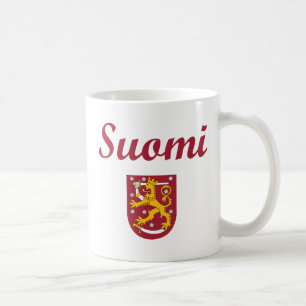 Caneca De Café Finlandia + Brasão