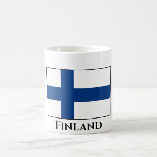 Caneca De Café Finlândia (finlandês) Flag