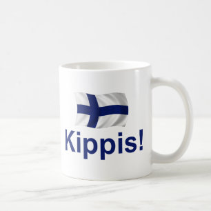 Caneca De Café Finlandia Kippis! (Elogios!)