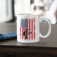Fio Americano Orgulhoso Trabalhador de Serviços Pú