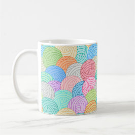 Caneca De Café Fios de muitas cores Clássica Mug