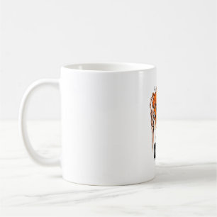 Caneca De Café Fique Assustador PNG, Crânio Retro Halloween