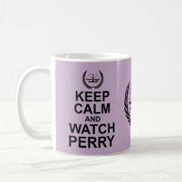 Caneca De Café Fique calmo e assista o Humor Legal Perry