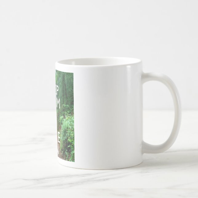 Caneca De Café Fique calmo e caminhe (Direita)