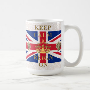 Caneca De Café Fique calmo e continue.