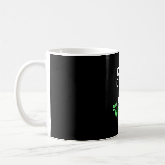 Caneca De Café Fique Calmo E Vá Vegan (Esquerda)