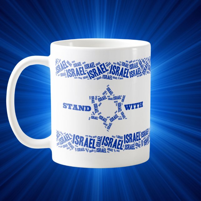 Caneca De Café Fique com Israel (Criador carregado)