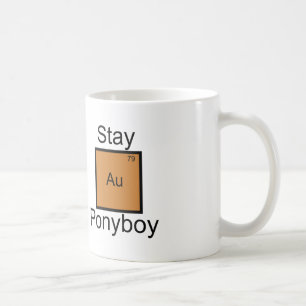 Caneca De Café Fique Dourado Ponyboy Elemento Trocadilho