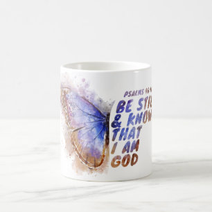 Caneca De Café Fique E Saiba Que Eu Sou Deus: Borboleta feminina 