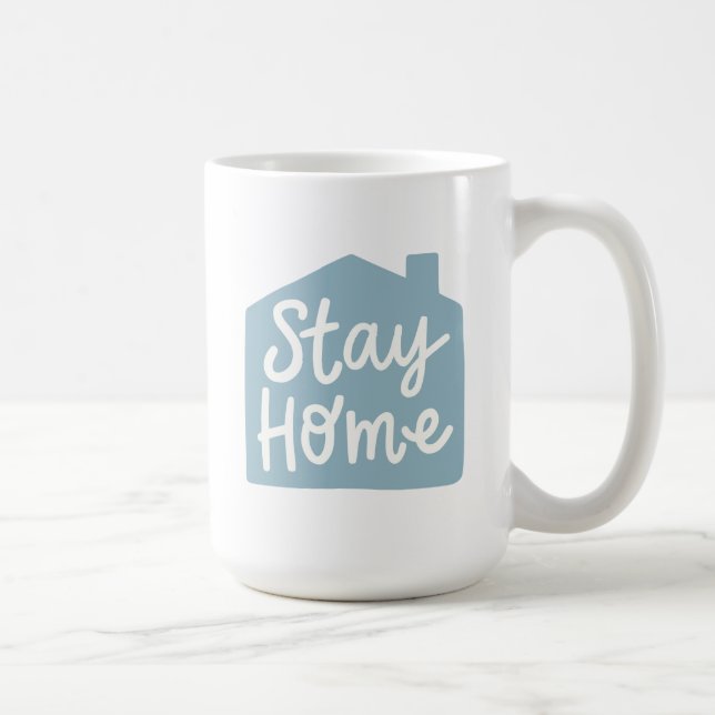 Caneca De Café Fique em casa (Direita)
