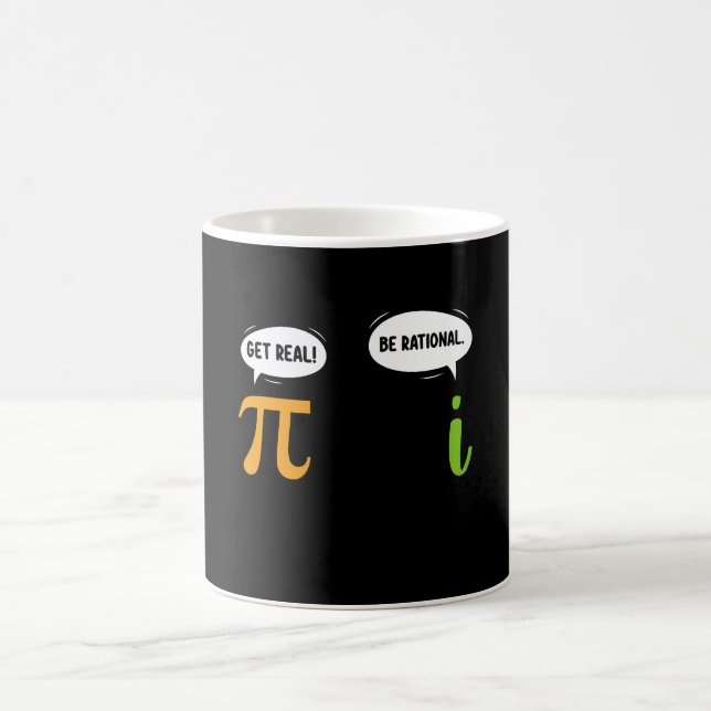 Caneca De Café Fique Ligado Seja Racional Piada Matemática Engraç (Centro)