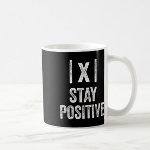 Caneca De Café Fique Positivo Valor Absoluto Matemática Professor