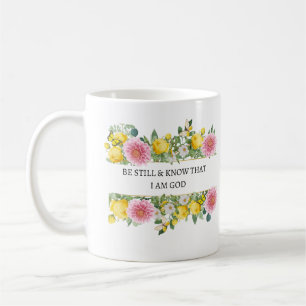 Caneca De Café Fique quieto e saiba que eu sou Deus Mug