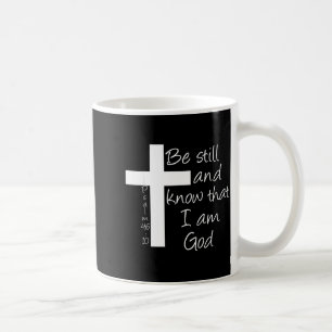 Caneca De Café Fique quieto e saiba que eu sou Deus Salmo 46_10 J