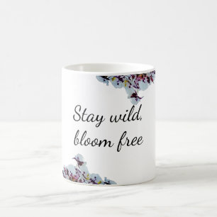 Caneca De Café Fique Selvagem, Sem Sangue - Orquídea