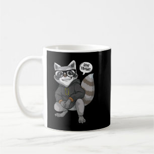 Caneca De Café Fique Trashy Legal Raccoon Selvagem Humor Animal T
