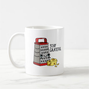 Caneca De Café Fiquem Grateful Queijo Grater Grater Pun
