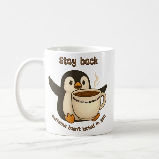 Caneca De Café Fiquem para trás: Cafeine não entrou (Esquerda)