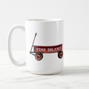 Caneca De Café Fire Island carrinho vermelho kismet bosque pinhei