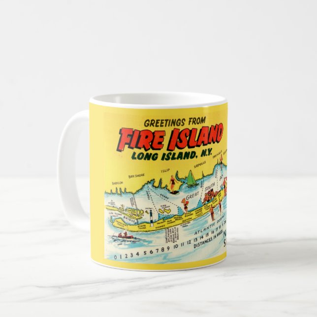 Caneca De Café Fire Island Mug (Frente Esquerda)