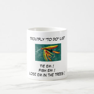 Caneca De Café "Firecracker - Trout Fly "To Do List"