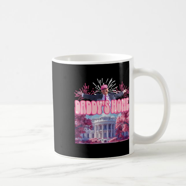 Caneca De Café Firework Pink - Pai Home Trump 2024 (Direita)