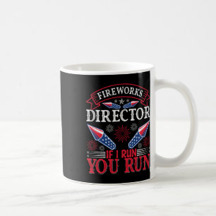 Caneca De Café Fireworks Diretor Americano Flag 4 De Julho