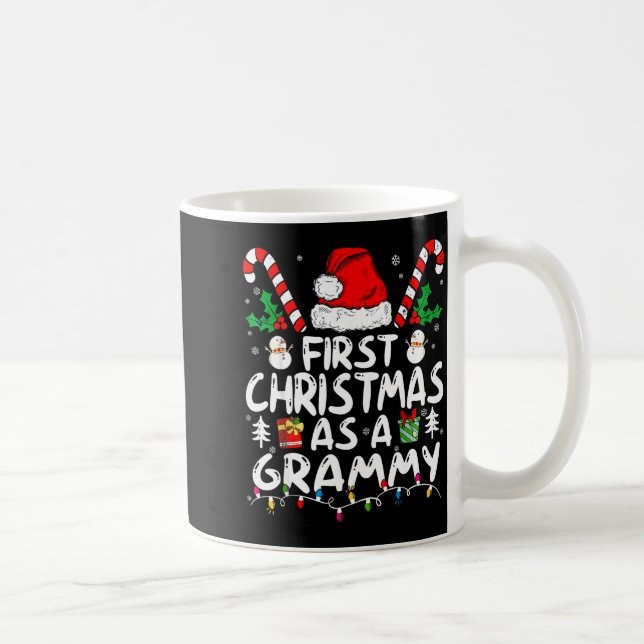 Caneca De Café First Christmas As A Grammy New Grammy  (Direita)
