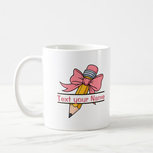 Caneca De Café First day of school with options to personalize  (Esquerda)