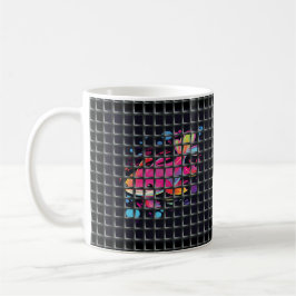 Caneca De Café Fish Behind Net Illustration