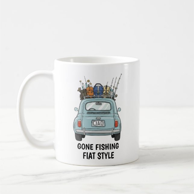 Caneca De Café Fishing Fiat Car  (Esquerda)