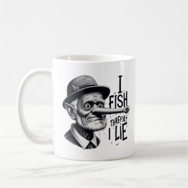 Caneca De Café Fishing Lie Joke Mug